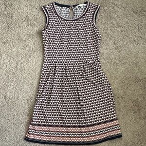 Max Studio Geometric Pattern Dress - Red, White, and Blue